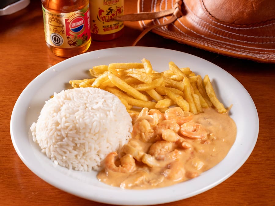 Strogonoff de Camarão